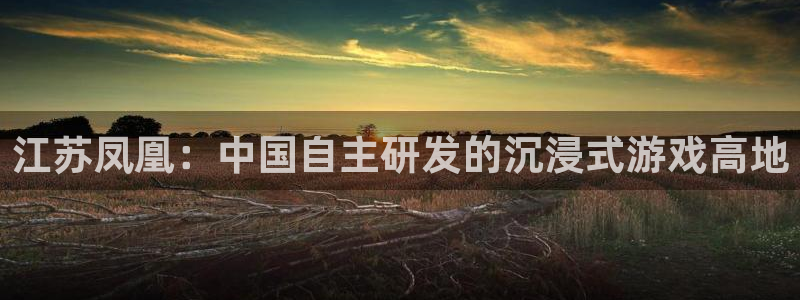 三牛娱乐注册：江苏凤凰：中国自主研发的沉浸式游戏高地